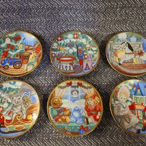 Vintage Princeton Gallery porcelain "The Victorian Toyland Christmas" ornaments